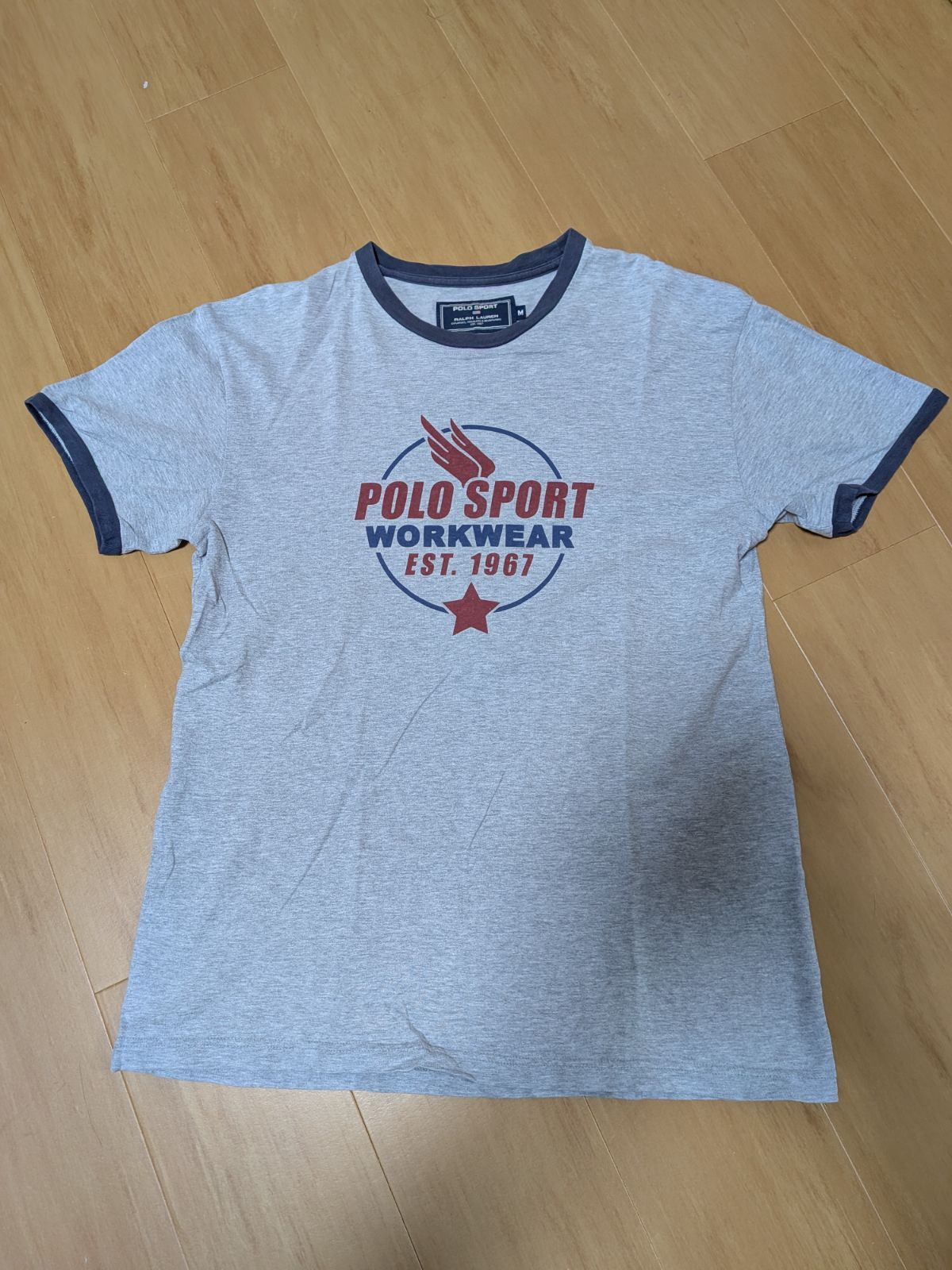 90s 極美品 POLO SPORT ポロスポーツ リンガーTシャツ M 日本製 アクティ21 ワークウェア 9,240円