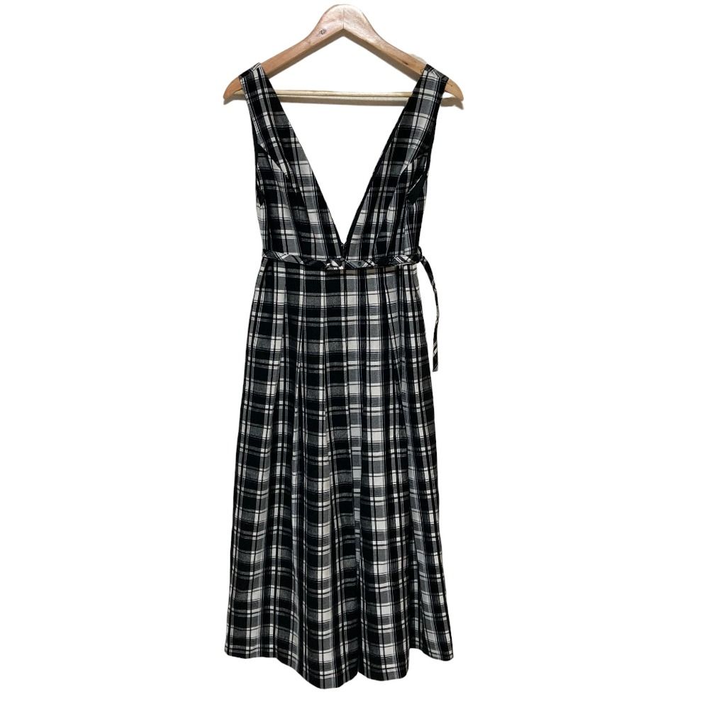 美品 24AW Herlipto ハーリップトゥ Classic Plaid Jumper Dress 
