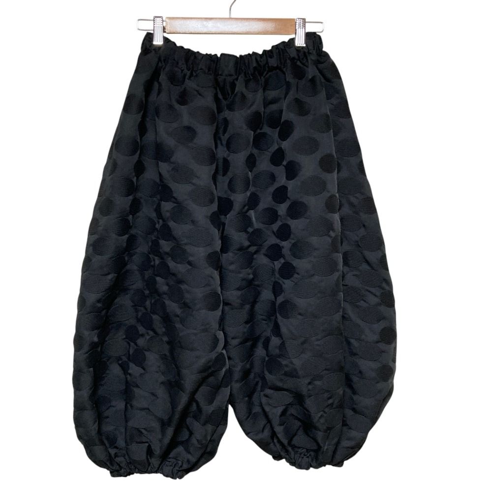 美品 AD2021 COMME des GARCONS コムコム コムデギャルソン ドットジャガード バルーンパンツ RI-P009 サイズXS ブラック レディース 古着 中古 USED