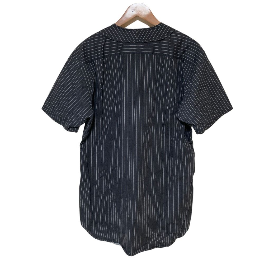 美品 COMME des GARCONS SHIRT コムデギャルソンシャツ シュプリーム コラボ ベースボールシャツ S4SS15 サイズL ブラック メンズ 古着 中古 USED