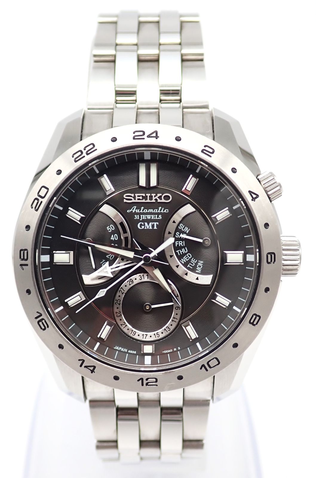 SEIKO(セイコー) メカニカルGMT 4S36-00A0/SARN001 SS ステンレス AT 自動巻き メンズ 腕時計 廃盤