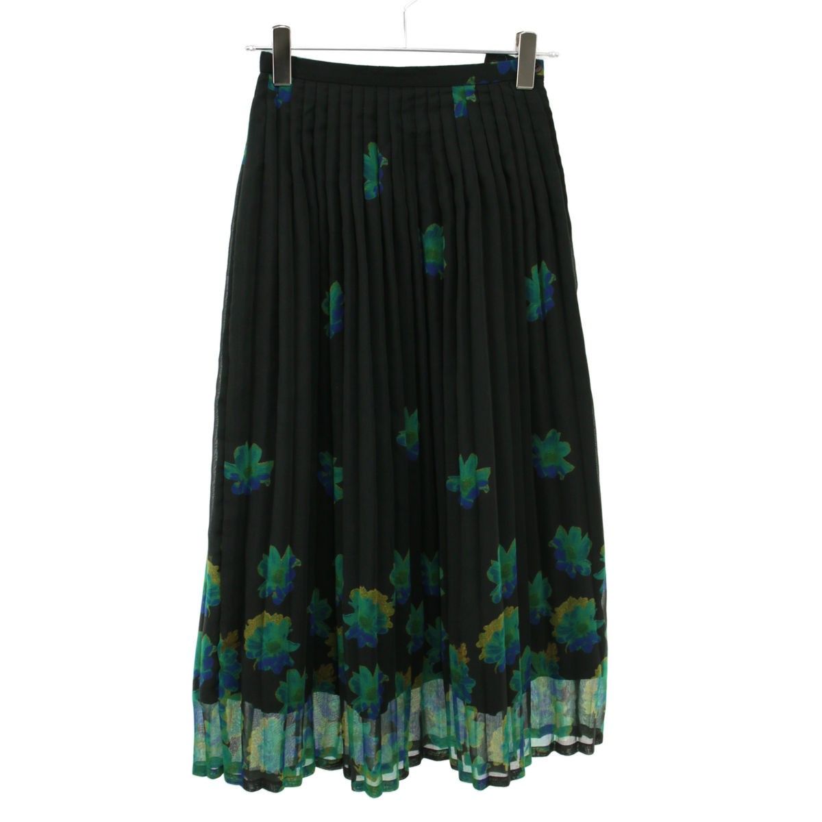 ISSEY MIYAKE イッセイミヤケ 2000AW フラワープリントプリーツスカート IM03FG948 ブラック 1