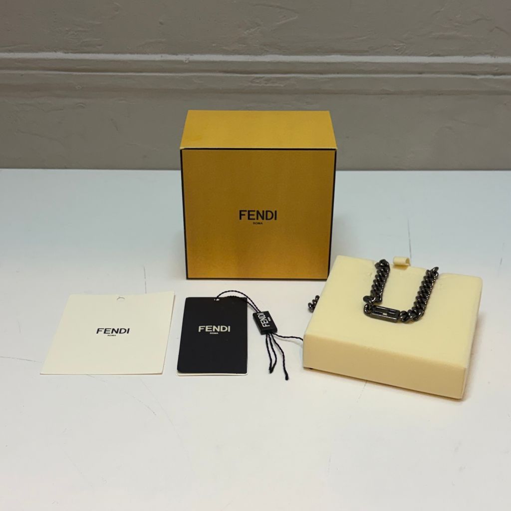 FENDI フェンディ Baguette Chain Necklace チェーンネックレス 7AJ540 AG08 F01LK シルバー Size:‐【代官山B08】