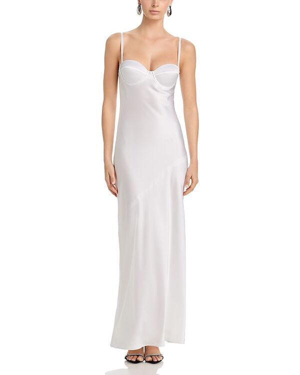 ラジャンス レディース トップス ワンピース シルク マキシ LAGENCE Sayla Silk Bias Cut Maxi Dress White ホワイト 125,400円