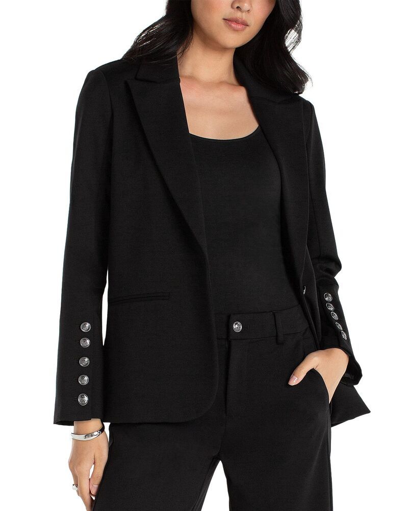 リヴァプール ロサンゼルス レディース アウター ジャケット・ブルゾン ブレザー Liverpoolos Angeles Blazer with Button Sleeve Black ブラック