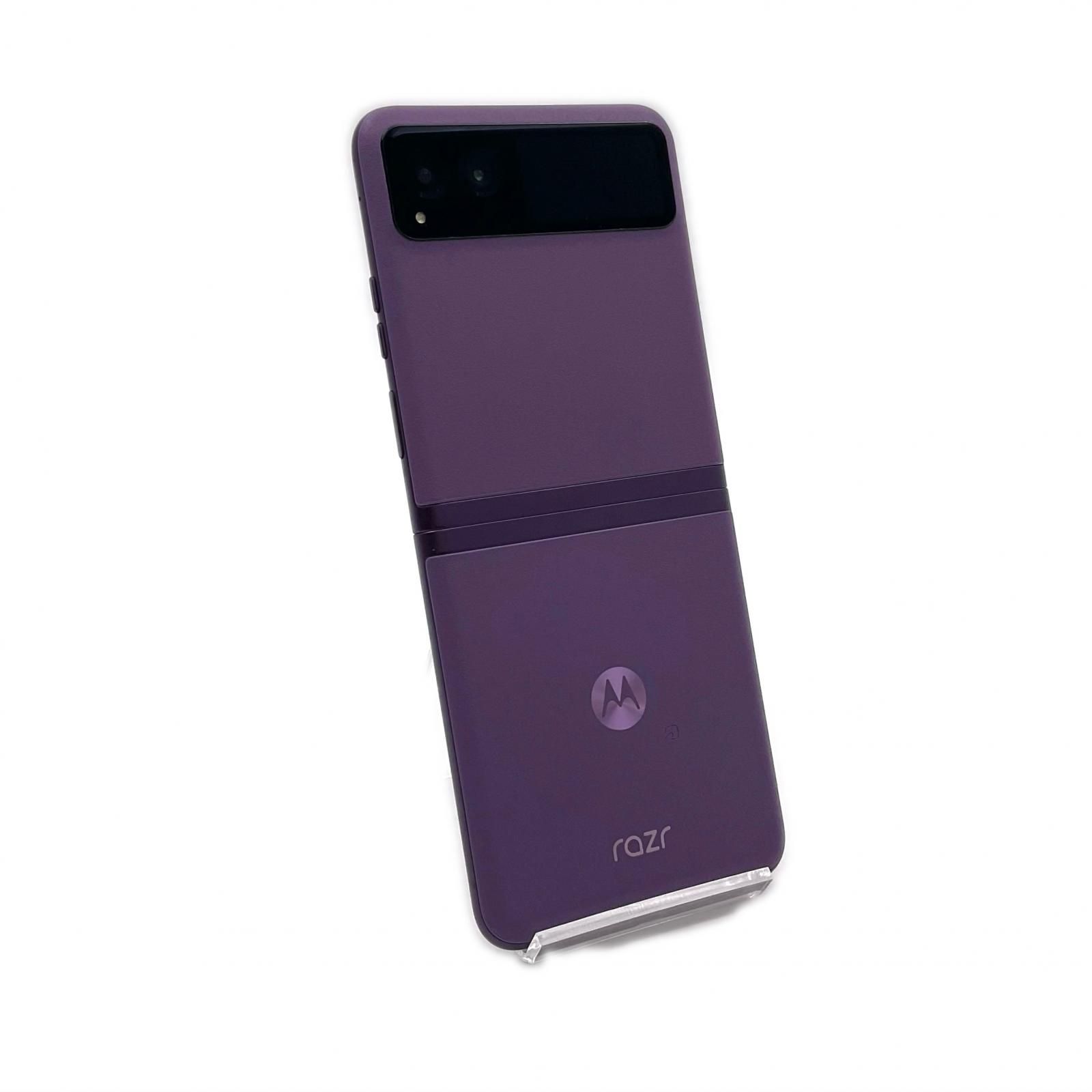 【全額返金保証】【最速発送】Motorola razr 40s 256GB パープル Softbank SIMフリー 動作確認済 12,640円