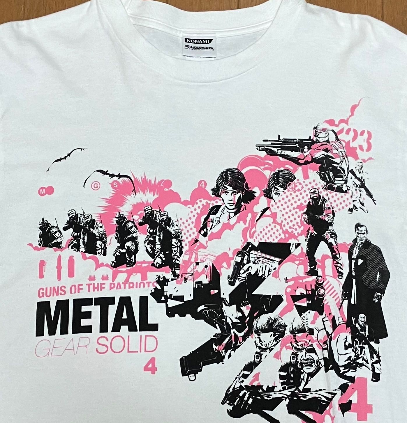 希少USED 公式 KONAMI METAL GEAR SOLID メタルギアソリッド4 Tシャツ