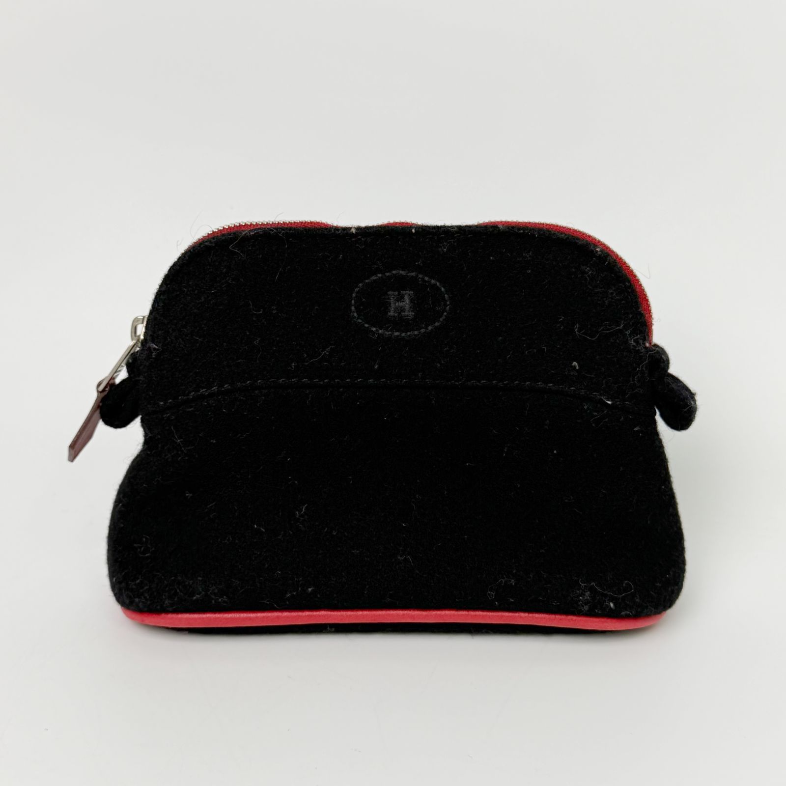 【中古】Hermes エルメス ボリードポーチ ミニミニ ポーチ ウール ブラック / レッド 金具シルバー ヴィンテージ レディース HIBUOCHI VINTAGE hboc260812a07 13,860円