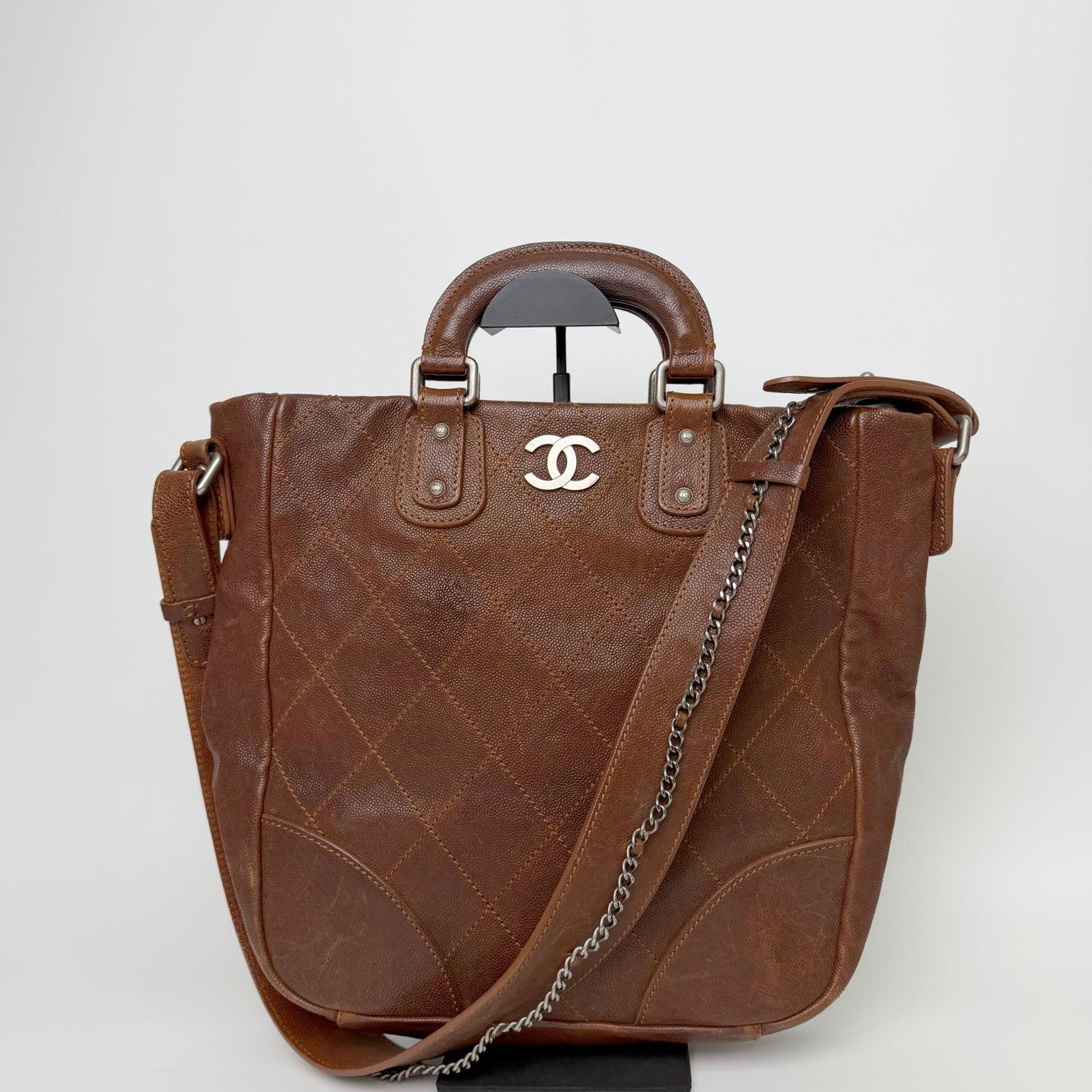中古】CHANEL シャネル ココマーク キルティング 2WAY ハンドバッグ