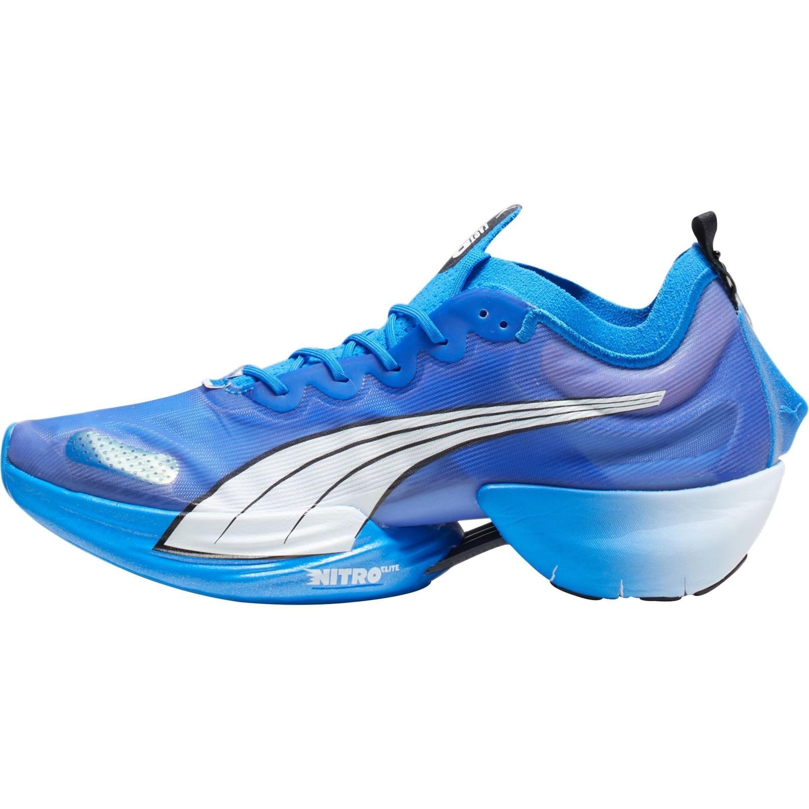 プーマ（PUMA） ランニングシューズ ファストアール ニトロエリート ブルー レッド 19533608 スニーカー マラソン クッション性 軽量 反発性 （ブルー×レッド/２６．５/Men's） [FORALLTIME] [26.5 cm]