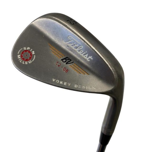 [Used] Titleist VOKEY SPIN MILLED (2009) Black Nickel 52°/08° Wedge WG Dynamic Gold (Flex S) Mens Right Handed Right D Rank Golf Club