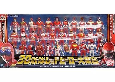 【中古】フィギュア ヒーローアクション 30戦隊レッドヒーロー大集合