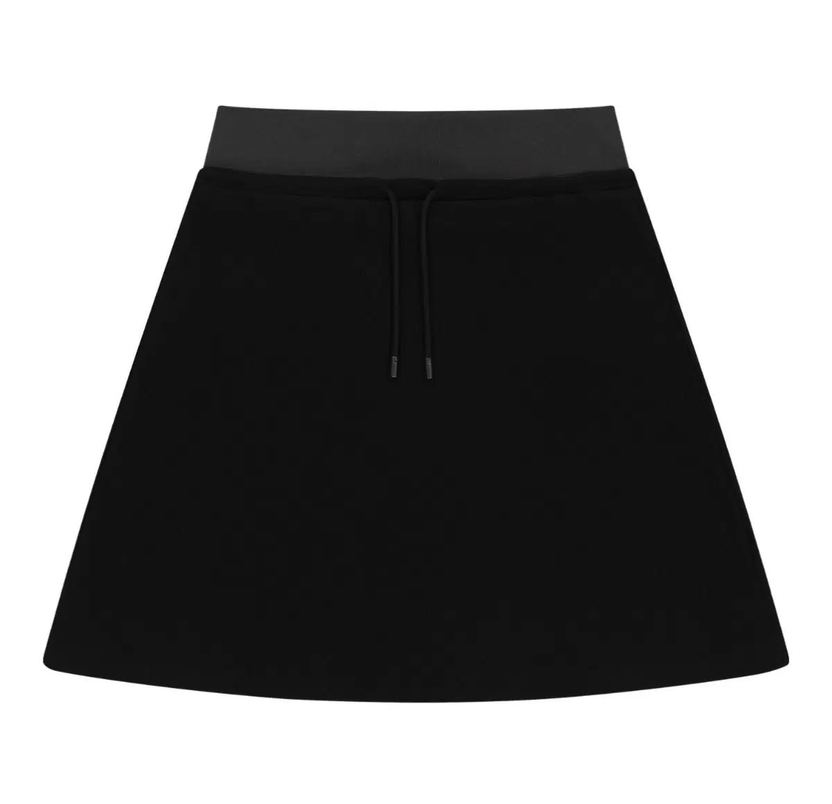 ISSEY MIYAKE 038 MINI WAFFLE A-LINE SKIRT BLACK スカート