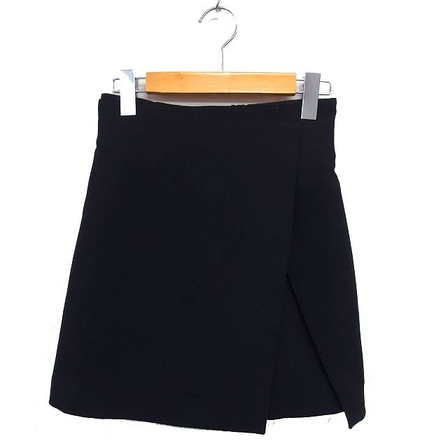 Apuweiser-Riche Culotte Shorts Front Cross Back Zip Solid 0 Black Black/NT4