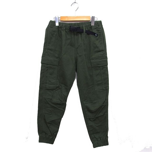 Freaks Store FREAKS STORE 카고 팬츠 테이퍼드 코튼 코튼 벨트 S 카키 /NT13