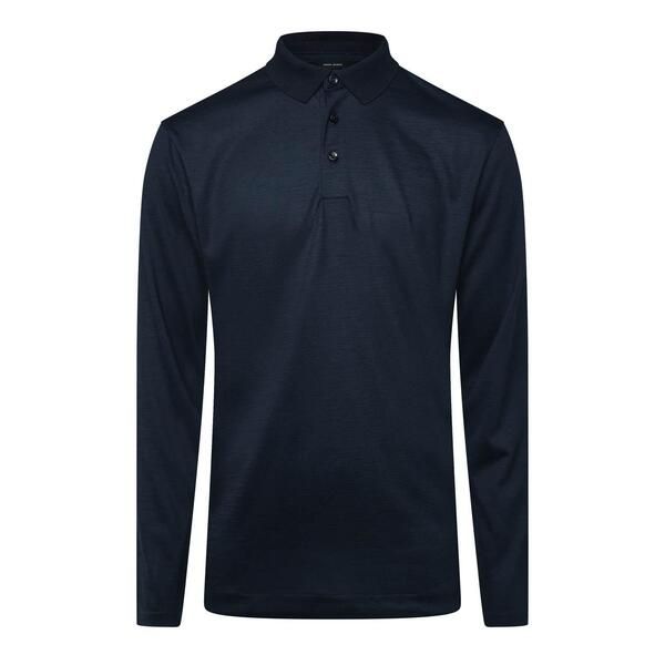 ボス メンズ トップス ポロシャツ Boss HPado 110 Long Sleeve Polo Shirt Dark Blue ブルー