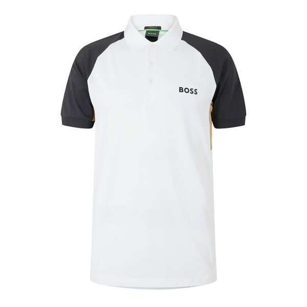 ボス メンズ トップス ポロシャツ Boss Mens Paddy Toc Pique Short Sleeve Polo Shirt White ホワイト