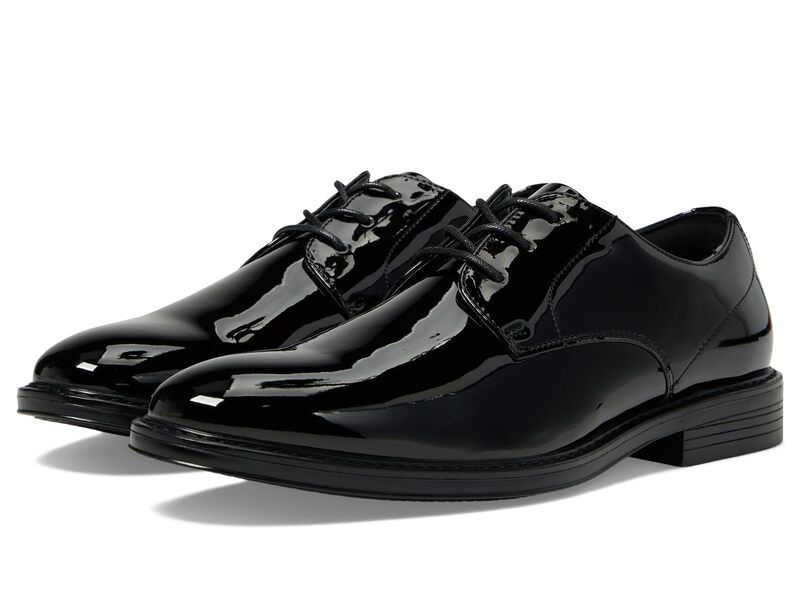 ノンブッシュ メンズ シューズ オックスフォード Nunn Bush Centro Flex Formal Plain Toe Oxford Black Patent ブラック