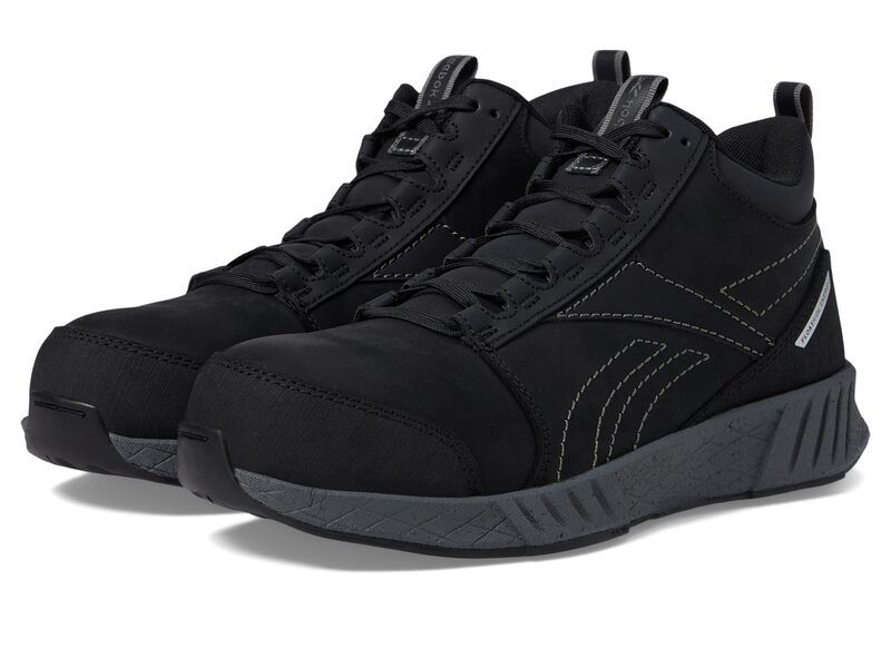 リーボック メンズ シューズ スニーカー Reebok Work Fusion Formidable Work Mid Cut Composite Toe SD 10 BlackGrey ブラック