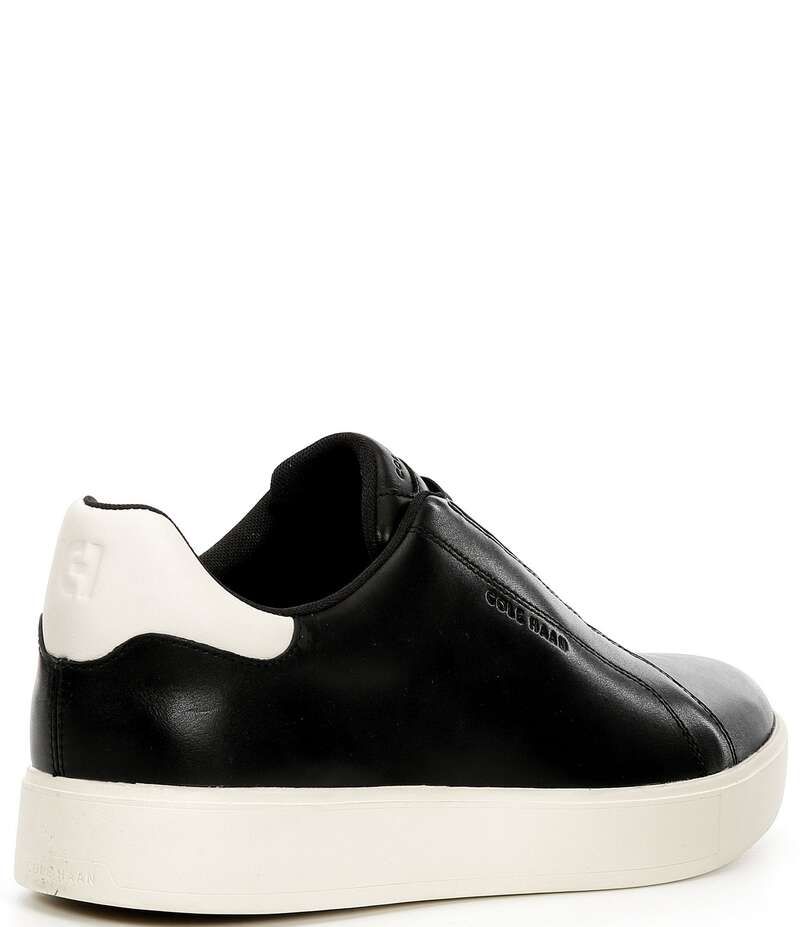 コールハーン メンズ シューズ スリッポン・ローファー スニーカー レザー Cole Haan Mens GrandPro Luxe Slip On Leather Sneakers BlackIvo