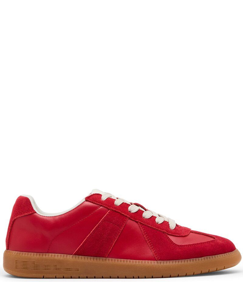 スティーブ マデン メンズ シューズ ドレスシューズ スニーカー スエード レザー Steve Madden Mens Dixon Leather and Suede LowTop Gum Sole