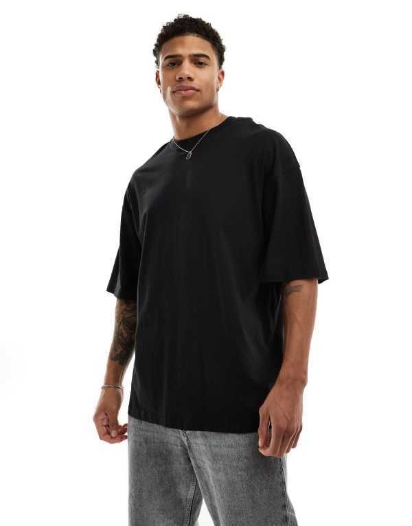 ジャック アンド ジョーンズ メンズ トップス Tシャツ Jack Jones super oversized tshirt Black ブラック