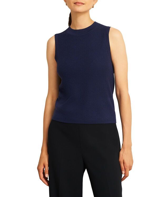 ホッブスロンドン レディース アウター ベスト ニット HOBBS LONDON Yasmin Knitted Vestrue Navy ネイビー