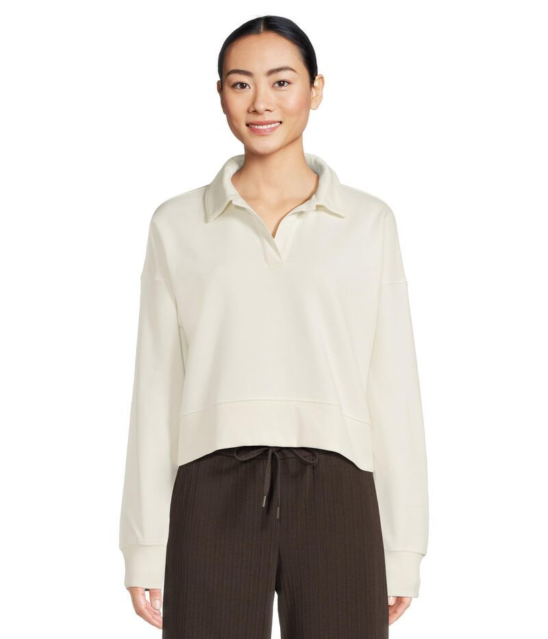 ビヨンドヨガ レディース アウター パーカー・スウェット シャツ フリース Beyond Yoga Luxefleece Collared Sweatshirt Fresh Snow 10,715円