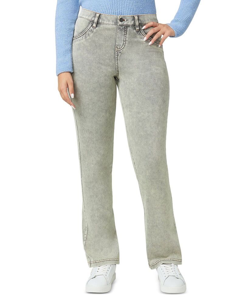 ヒュー レディース ボトムス レギンス ブーツカット デニム ブーツ HUE Ultra Soft High Rise Denim Baby Bootcut Leggings Icebergreen