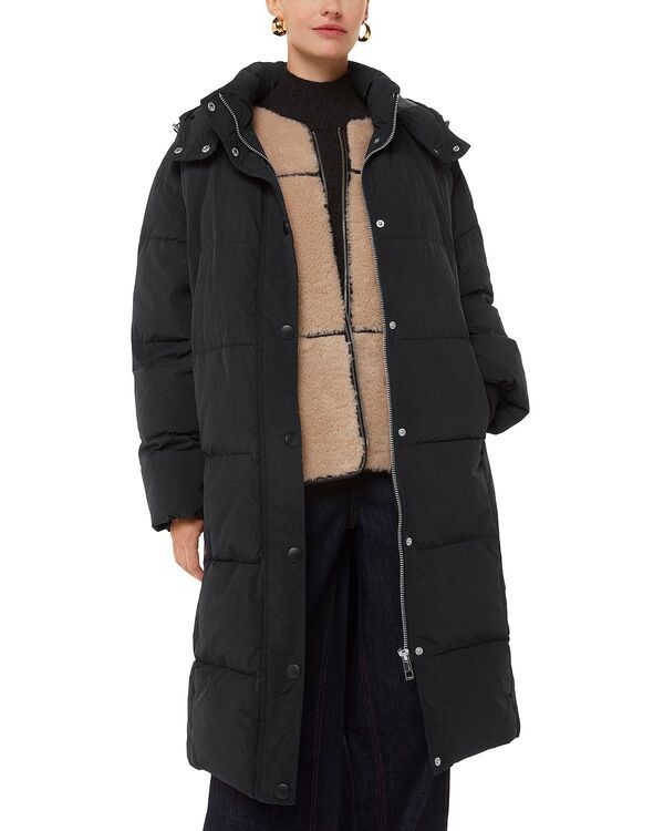 ホイッスルズ レディース アウター コート Whistles Una Puffer Coat Black ブラック