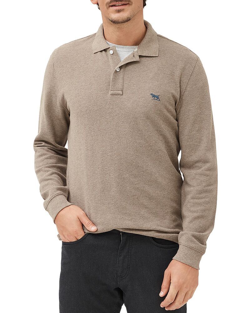 ロッドアンドグン メンズ トップス ポロシャツ Rodd Gunn Long Sleeve Sports Fit Gunn Polo Latte