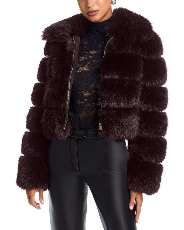 ジェネレーションラブ レディース アウター ジャケット・ブルゾン Generation Love Madison Faux Fur Jacket Eggplant