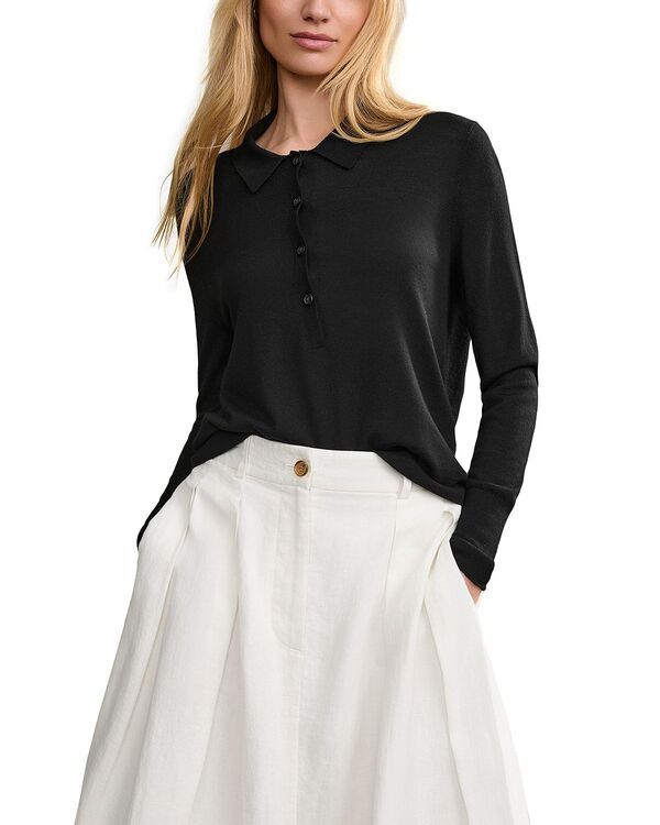 ジェニーケイン レディース トップス ポロシャツ Jenni Kayne Grayson Polo Top Black ブラック