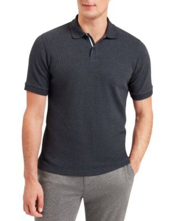 テッドベーカー メンズ トップス ポロシャツ Ted Bakeredman Textured Polo Shirt Navy ネイビー