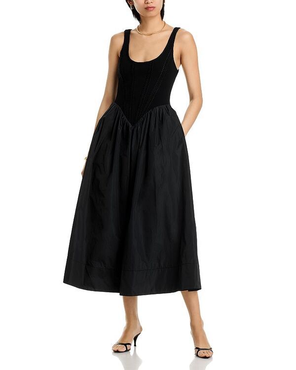 サンク セプト レディース トップス ワンピース Cinq Sept Crochet Martay Dress Black ブラック