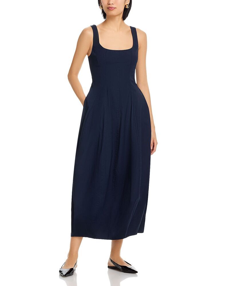 エーエルシー レディース トップス ワンピース ALC Veda Poplin Dress Night Blue ブルー