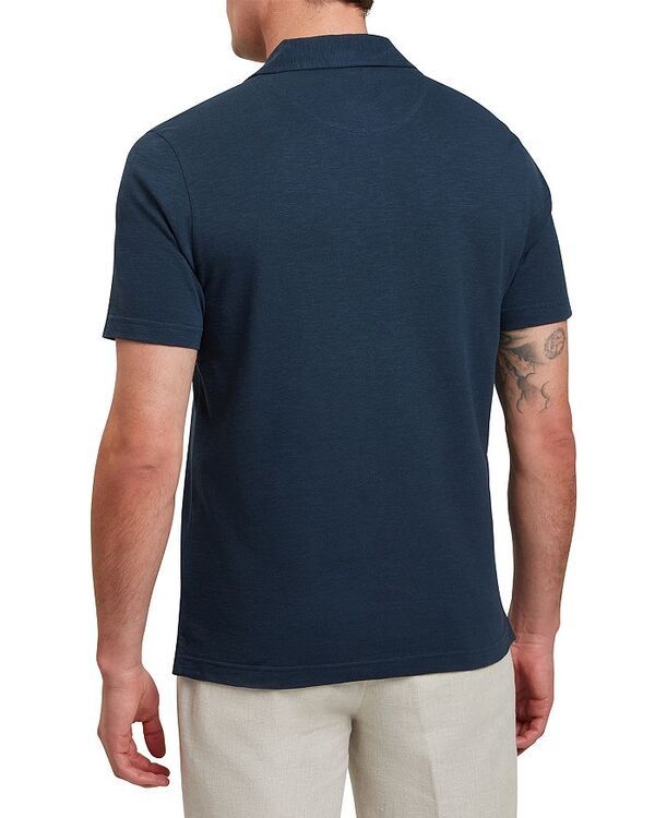 テッドベーカー メンズ トップス ポロシャツ Ted Baker Anito Short Sleeve Open Neck Polo Navy ネイビー