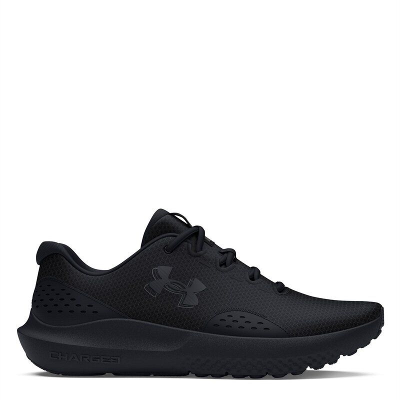 アンダーアーマー メンズ シューズ スニーカー Under Armour Charged Surge 4 Triple Black ブラック