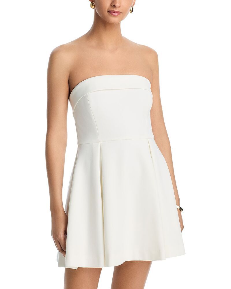 フレンチコネクション レディース トップス ワンピース ミニ FRENCH CONNECTION Whisper Foldover Inverted Pleat Mini Dressummer Whi