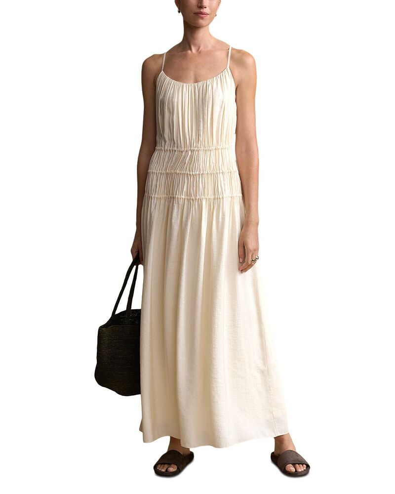 ジェニーケイン レディース トップス ワンピース シャーリング Jenni Kayne Wynn Smockedress Cream クリーム