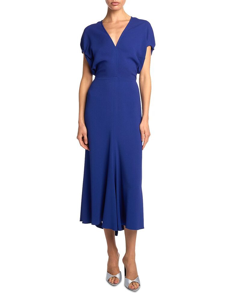 ヴィクトリア ベッカム レディース トップス ワンピース ミディ Victoria Beckham Edith Midi Dress Bright Indigo インディゴ