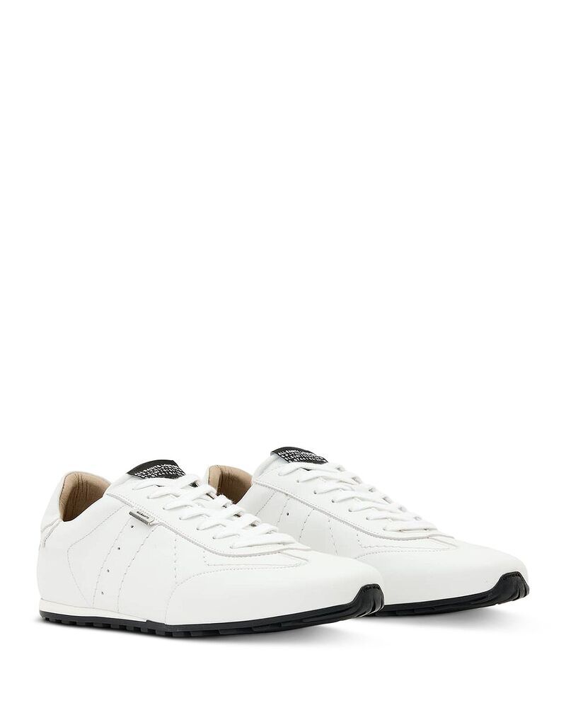 オールセインツ メンズ シューズ スニーカー ALLSAINTS Mens Liam Low Top Sneakers Triple White ホワイト