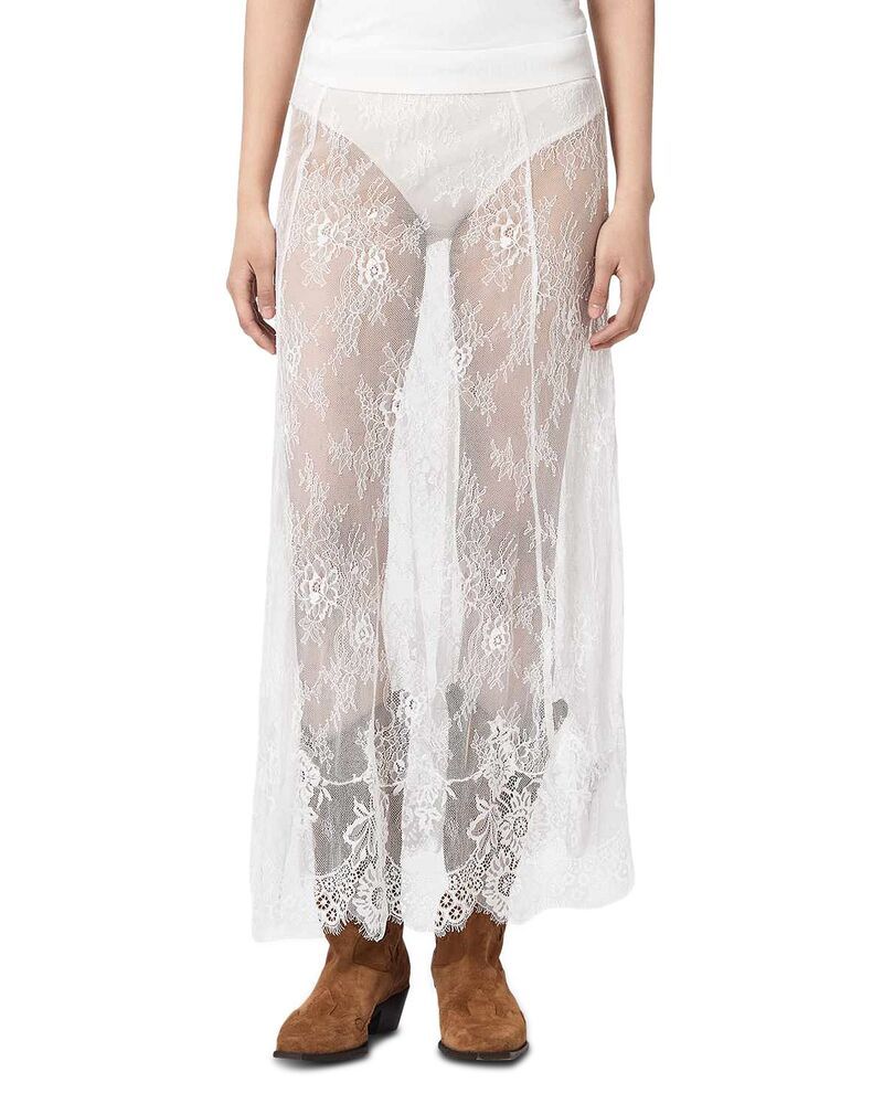 オールセインツ レディース ボトムスカート レース マキシ ALLSAINTS Arran Lace Maxi Skirt Off White オフホワイト