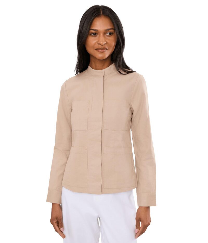 ニックプラスゾーイ レディース アウター コート コットン ジャケット NZ by NICZOE Cotton Twill Barn Jacket White Pepper ホワイト