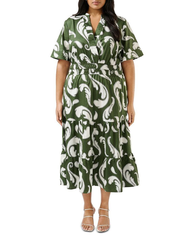 エステルプラス レディース トップス ワンピース ミディ Estelle Plusandswept Midi Dress Print
