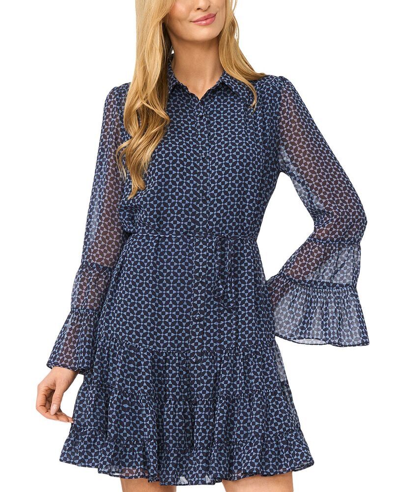 セセ レディース トップス ワンピース ティアード ミニ CeCe Tie red Mini Dress Night Horizon