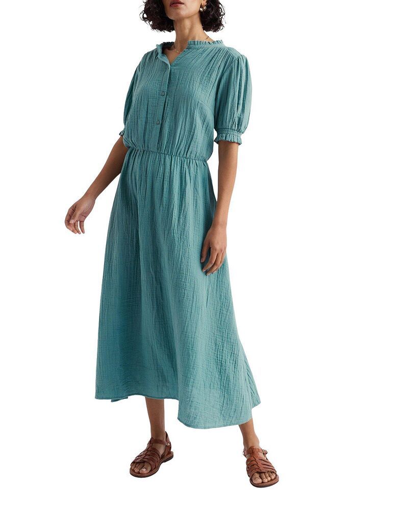 シーソルトコーンウォール レディース トップス ワンピース ミディ Seasalt Cornwall Shore Pathalf Sleeve Midi Dressardine
