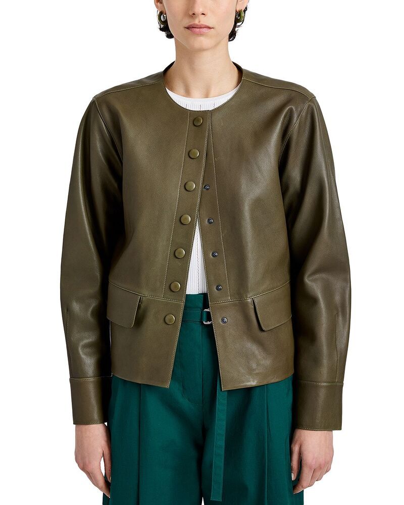 プロエンザ スクーラー レディース アウター ジャケット・ブルゾン レザー Proenza Schouler White Label Robin Leather Jacket Fatigue