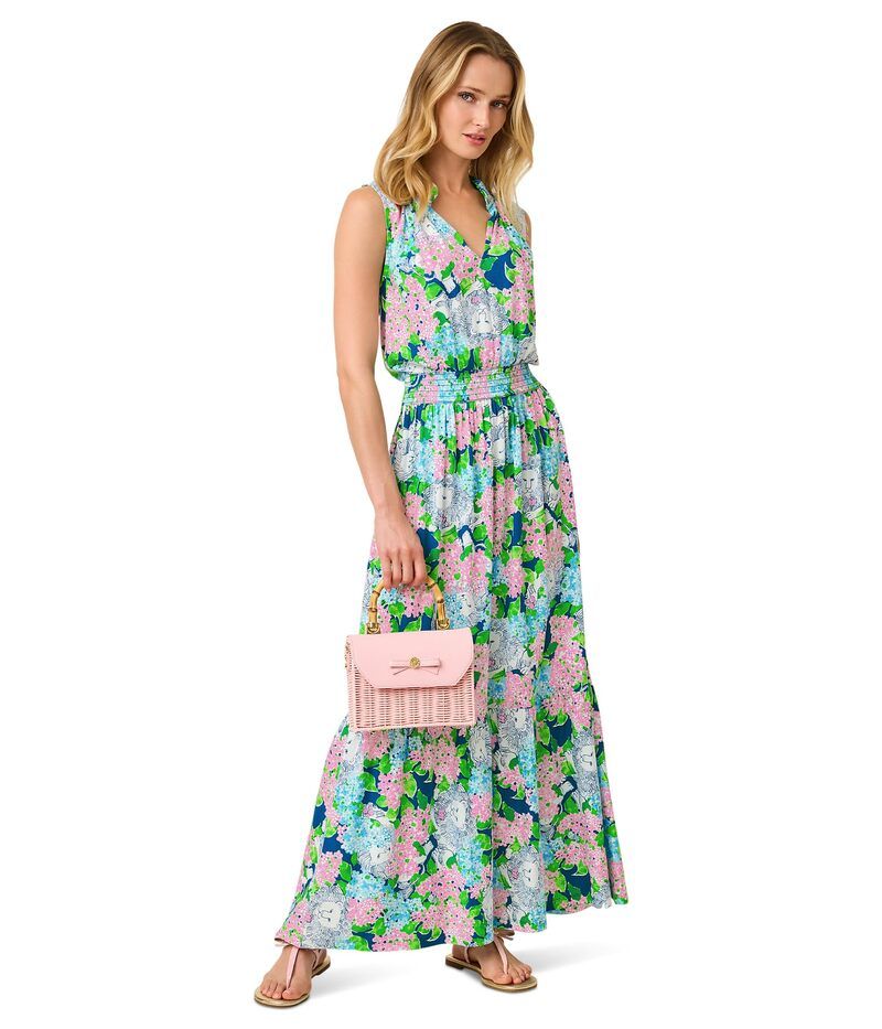 リリーピュリッツァー レディース トップス ワンピース マキシ Lilly Pulitzer Amiria Maxi Dresstarlight Navy Lydia The Lion ネイビー