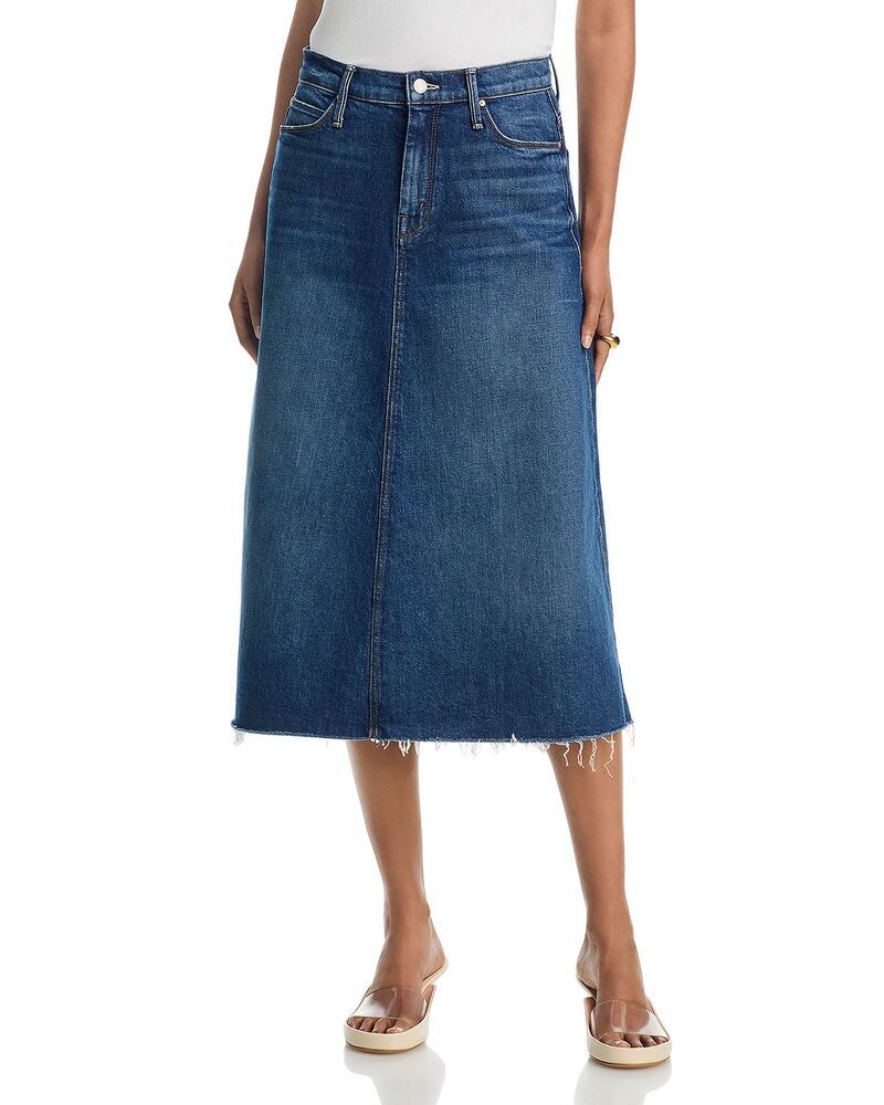 マザー レディース ボトムスカート ミディ デニム MOTHER The Circle Denimidi Skirt in Buckaroo デニム